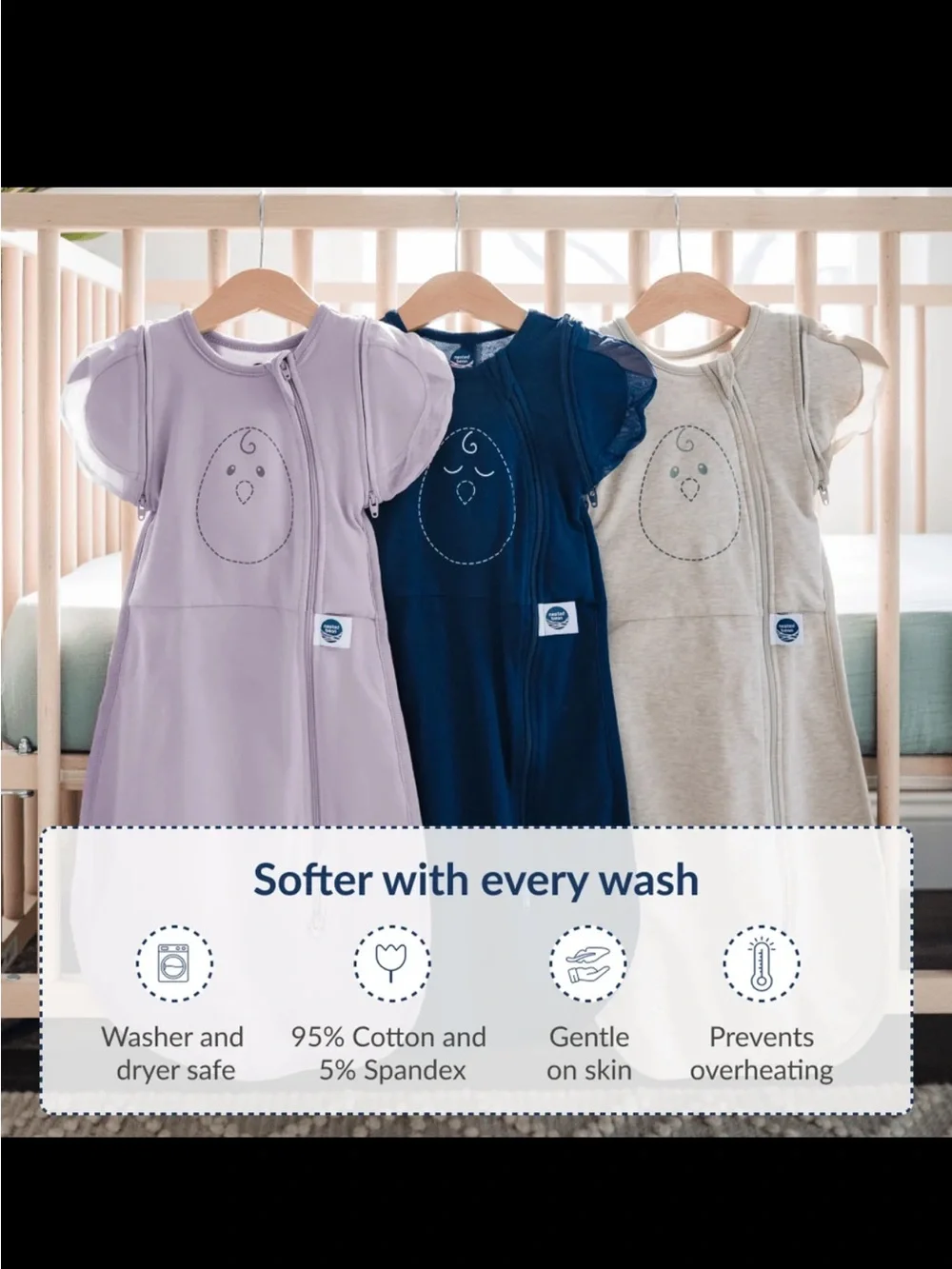 Nested Bean Zen One Classic Infant Sleep Sack Swaddle 3-6 Months
